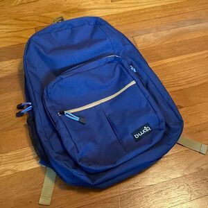 B-WAP Blue/Yellow Canvas Backpack 